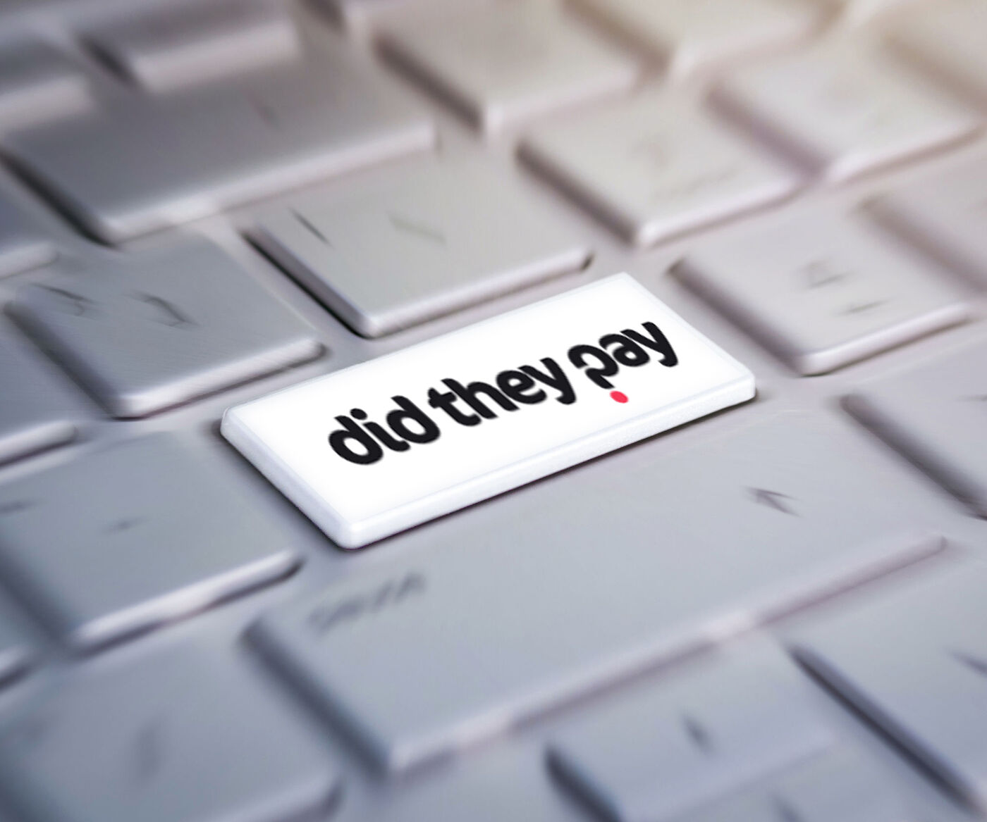 a stylised image of a keyboard to explain that Did They Pay, is a complementary tool to Xero. This powerful integration works seamlessly with your existing Xero accounting software, enhancing its capabilities and offering customizable access to your staff.