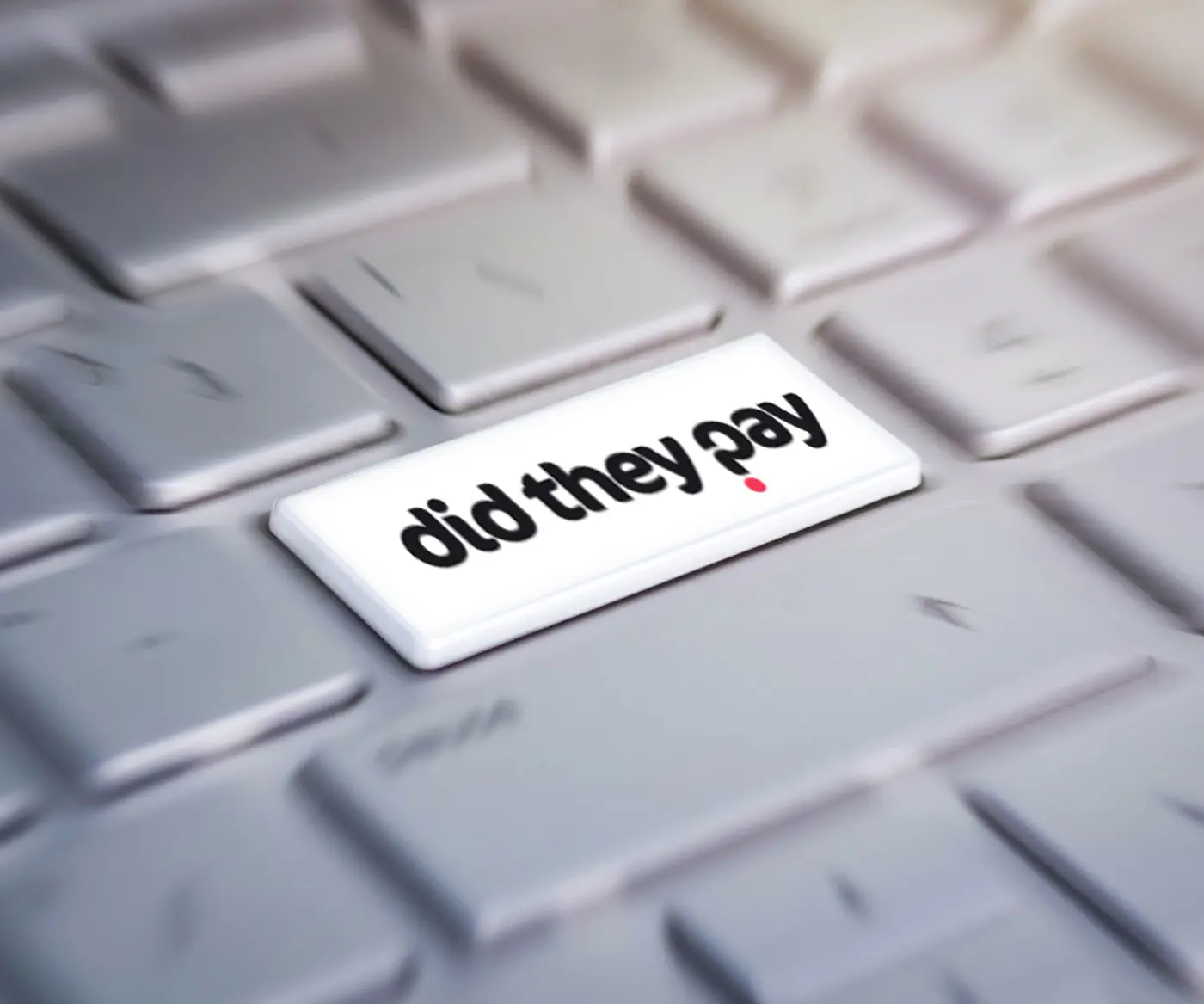 a stylised image of a keyboard to explain that Did They Pay, is a complementary tool to Xero. This powerful integration works seamlessly with your existing Xero accounting software, enhancing its capabilities and offering customizable access to your staff.